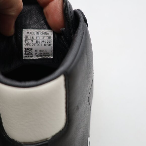 Adidas Y-3 Pro Model Men's Size 7.5 Black Leather Casual Athletic Sneakers - Picture 3 of 10